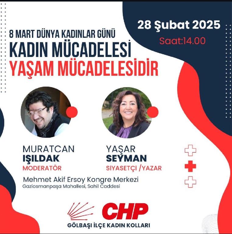 Kadın Mücadelesi Paneli: CHP Gölbaşı İlçe Kadın Kolları'ndan Güçlü Bir Dayanışma Mesajı